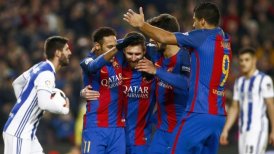 FC Barcelona goleó a Real Sociedad y abrochó su paso a semifinales de la Copa del Rey