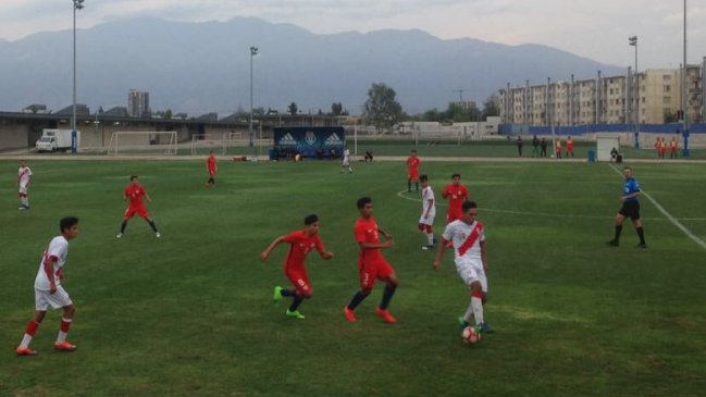 La "Rojita" derrotó a Perú en un duelo preparatorio para el Sudamericano Sub 17