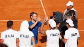 Italia hace sufrir a Argentina en la Copa Davis