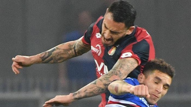 Mauricio Pinilla participó en caída de Genoa frente a Sampdoria