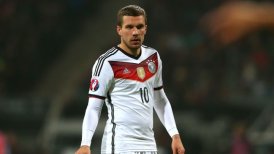Podolski dio las gracias ante el "emocionante momento" del adiós a la selección alemana