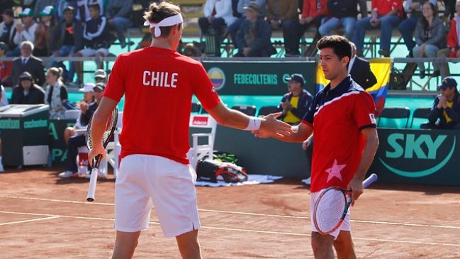 Chile tendrá una dura prueba ante Colombia en el dobles por la Copa Davis