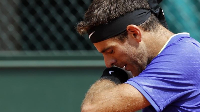 Juan Martín del Potro avanzó en París tras retiro de Nicolás Almagro