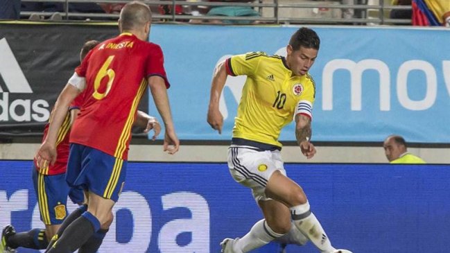 La selección española rescató un empate ante una aguerrida Colombia