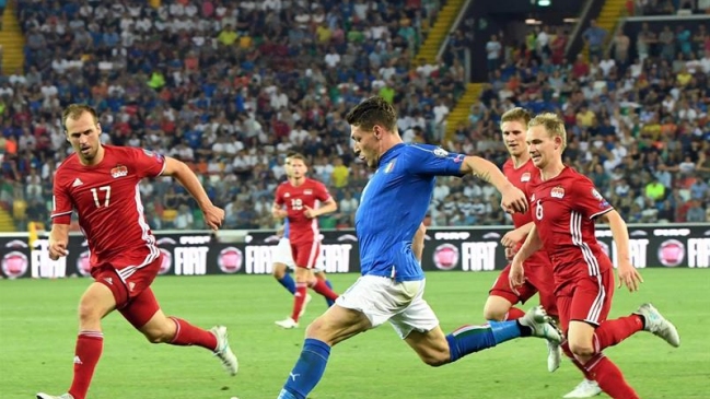 Italia apabulló a Liechtenstein y quedó en la parte alta de las Clasificatorias europeas