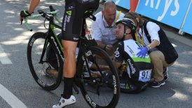Mark Cavendish abandonó el Tour por lesión tras codazo de Peter Sagan