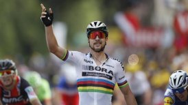 Peter Sagan mostró su desacuerdo por su expulsión del Tour de Francia