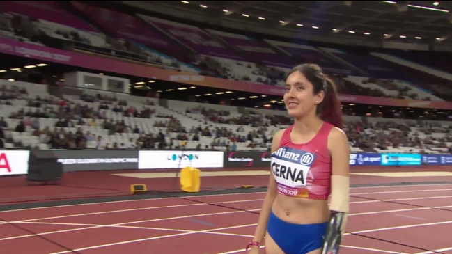 Amanda Cerna quedó fuera de la final de 200 metros planos en Mundial Paralímpico de Londres