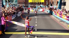 Rose Chelimo le negó a Kiplagat un triplete sin precedentes en el Maratón