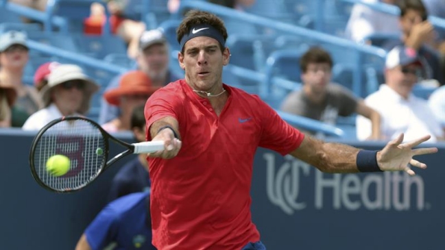 Juan Martín del Potro avanzó en Cincinnati y se verá las caras con Dimitrov en octavos