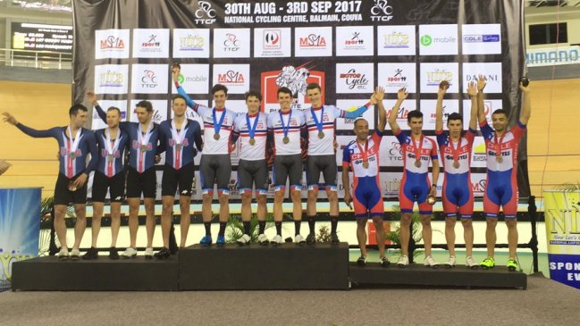 Equipo chileno de persecución logró el bronce en el Panamericano de ciclismo pista