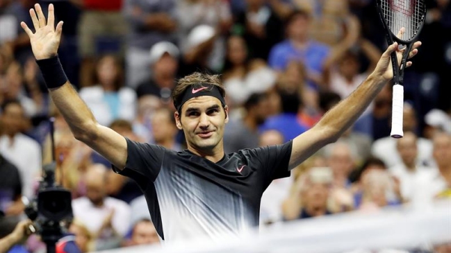 Roger Federer tuvo firme paso a cuartos de final del US Open y se verá las caras con Del Potro