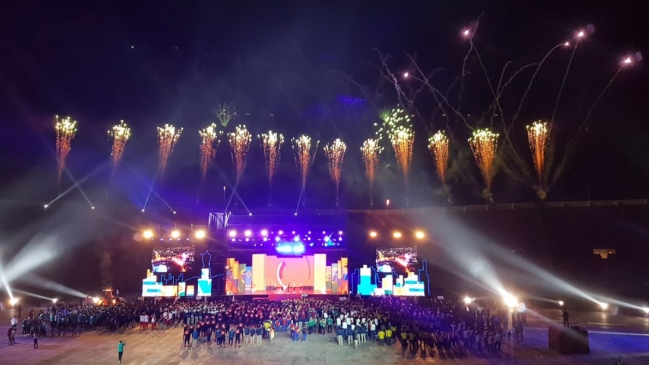 Presidenta Bachelet dio el vamos a los Juegos Sudamericanos de la Juventud Santiago 2017