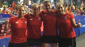 Equipo femenino de tenis de mesa sumó un nuevo oro para Chile en los Juegos Bolivarianos