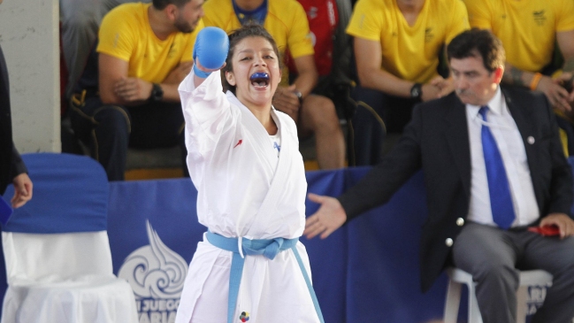 Karateca Carolina Videla se sumó a la lista dorada de Chile en los Bolivarianos