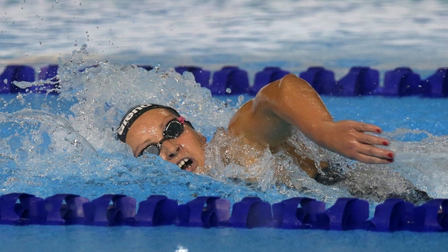 Kristel Köbrich logró en los 800 metros libre la ansiada medalla de oro en los Bolivarianos