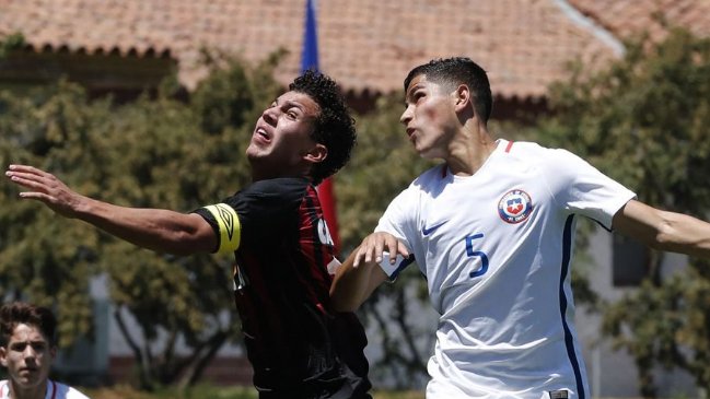 Selección chilena sub 17 cayó ante Atlético Paranaense y sufrió su segunda derrota en la Copa UC