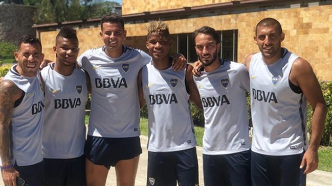 Jugadores colombianos de Boca Juniors volvieron a entrenar con el primer equipo