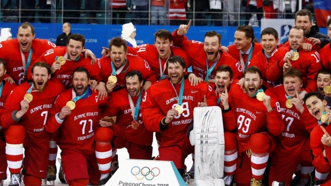 Rusia derribó a Alemania y se quedó con el oro en el hockey sobre hielo en PyeongChang