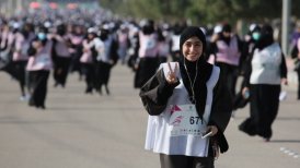 Mujeres de Arabia Saudita corrierron su primera carrera