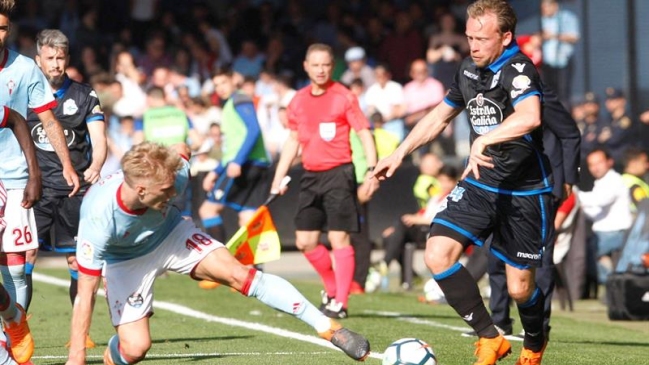 Deportivo La Coruña le empató sobre el final al Celta de Pedro Pablo Hernández