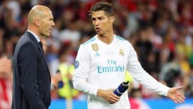 Cristiano Ronaldo agradeció a Zinedine Zidane por títulos logrados en Real Madrid