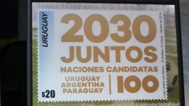 Uruguay lanzó un sello para impulsar la candidatura conjunta al Mundial 2030