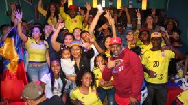 Punta Arenas: Colombianos celebraron triunfo de su selección en el mundial de Rusia