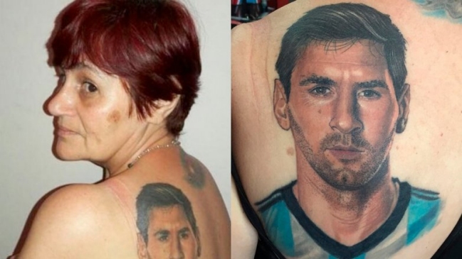 Mujer argentina se tatuó a Messi inspirada en la derrota en final de Copa América Centenario