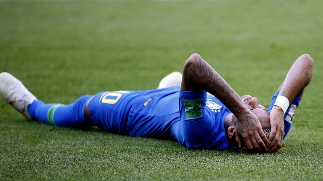 Análisis determinó que Neymar suma 14 minutos en el suelo en lo que va del Mundial