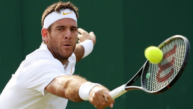 Duelo entre Juan Martín del Potro y Gilles Simon en Wimbledon fue interrumpido por falta de luz