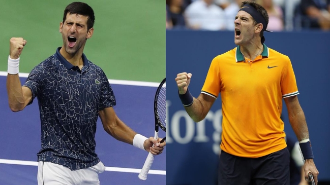Novak Djokovic y Juan Martín del Potro buscarán recuperar la corona del US Open