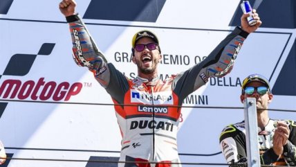 Andrea Dovizioso se coronó en el Gran Premio de San Marino de MotoGP