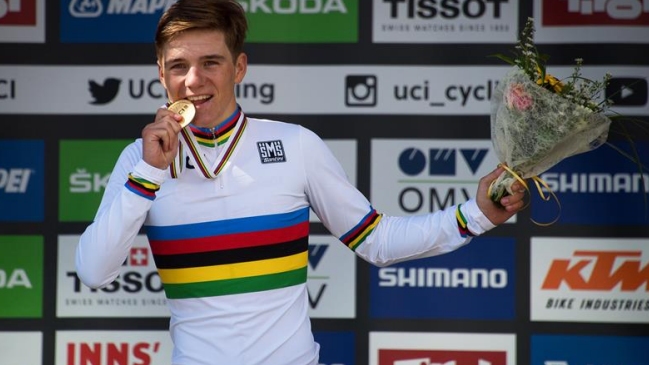 El joven belga que dejó el fútbol por el ciclismo comenzó a brillar en el Mundial de Inssbruck