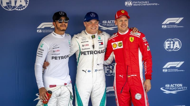 La grilla de salida del Gran Premio de Rusia en la Fórmula 1