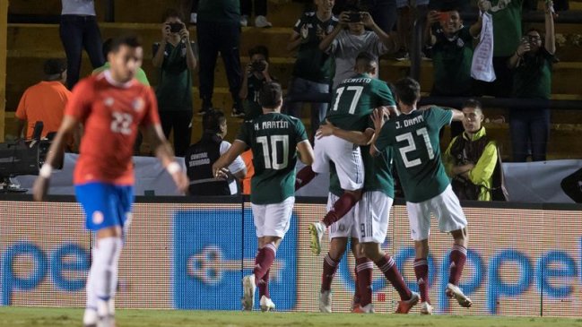 México derribó a Costa Rica en amistoso previo al choque con Chile