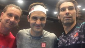 Julio Peralta entrenó con Roger Federer en Basilea