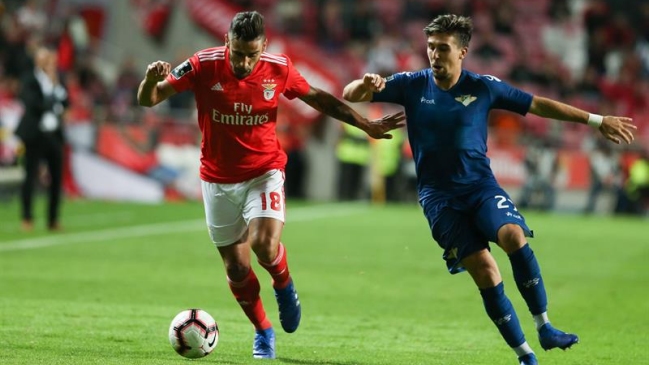 Nicolás Castillo participó en derrota de Benfica ante Moreirense por la liga portuguesa