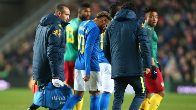 Neymar cree que su lesión en el amistoso contra Camerún "no fue nada grave"