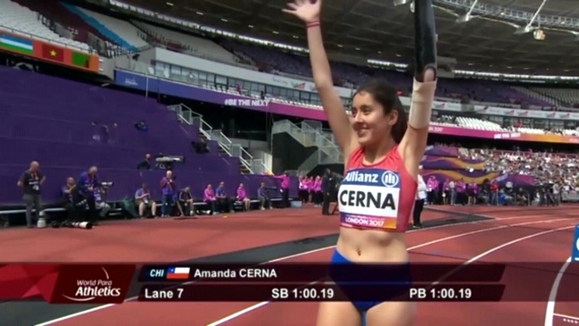 Amanda Cerna, atleta paralímpica: Jamás pensé que en dos años sería número uno del mundo