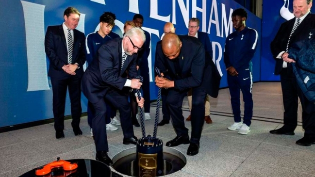 Tottenham enterró una cápsula del tiempo en su nuevo estadio