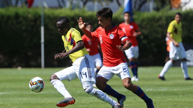 La Roja sub 17 cayó ante Colombia y jugará por el séptimo lugar en la Copa UC