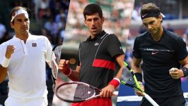 Nadal, Federer y un "resucitado" Djokovic se repartieron la gloria en el tenis mundial el 2018