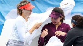 El gran gesto de Maria Sharapova tras retiro de su joven rival en el WTA de Shenzhen