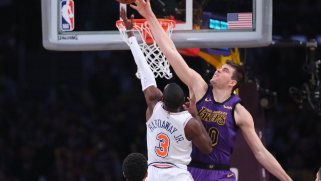 Tim Hardaway lideró victoria de New York Knicks ante Los Angeles Lakers en la NBA