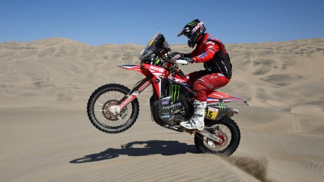 Ricky Brabec, líder del Dakar en motos, quedó fuera de carrera