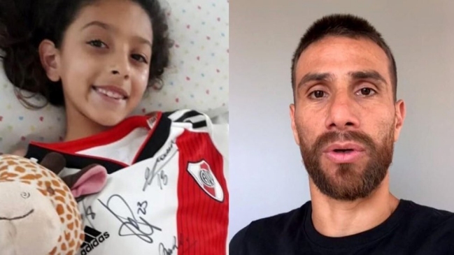 El aplaudido gesto del capitán de River Plate con niña que fue apuñalada en Argentina