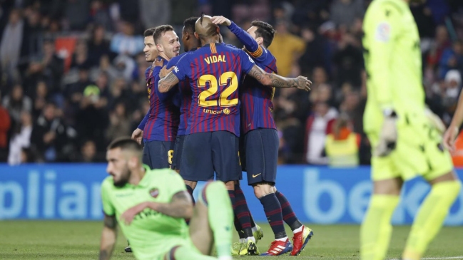 Barcelona enfrenta a Levante en la vuelta de octavos de final en la Copa del Rey