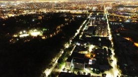 Fórmula E aportó para las nuevas luminarias en el sector del Parque O'Higgins