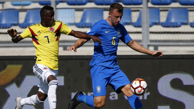 Brasil se estrenó con un opaco empate ante Colombia en el Sudamericano sub 20